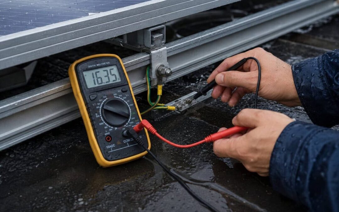 Importancia de la puesta a tierra en instalaciones fotovoltaicas: fallos en días de lluvia
